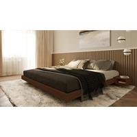 Beech wood bed Quadro 