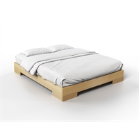 Handcrafted solid wood bed - Tako (light) 