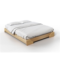 Handcrafted solid wood bed - Tako (light) 