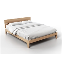 Handcrafted solid wood bed - Tako (light) 
