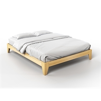 Handcrafted solid wood bed - Tako (light) 