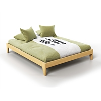 Handcrafted solid wood bed - Tako (light) 