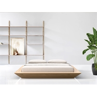Handcrafted solid wood bed - Yutaka