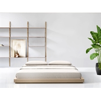 Handcrafted solid wood japanese bed - Ikada