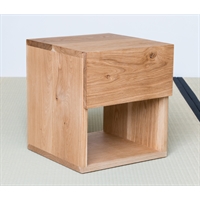 Handcrafted solid wood nightstand - Shiro