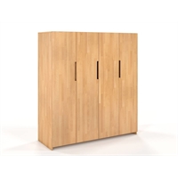 Solid Beech Wood Closet -  Bergman - 180x170x60 (4/7 ante)